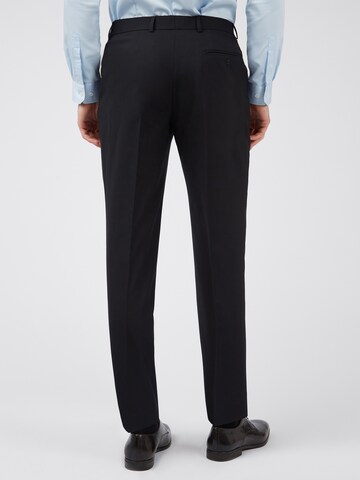 Coupe slim Pantalon à plis 'Panama' Ted Baker en noir