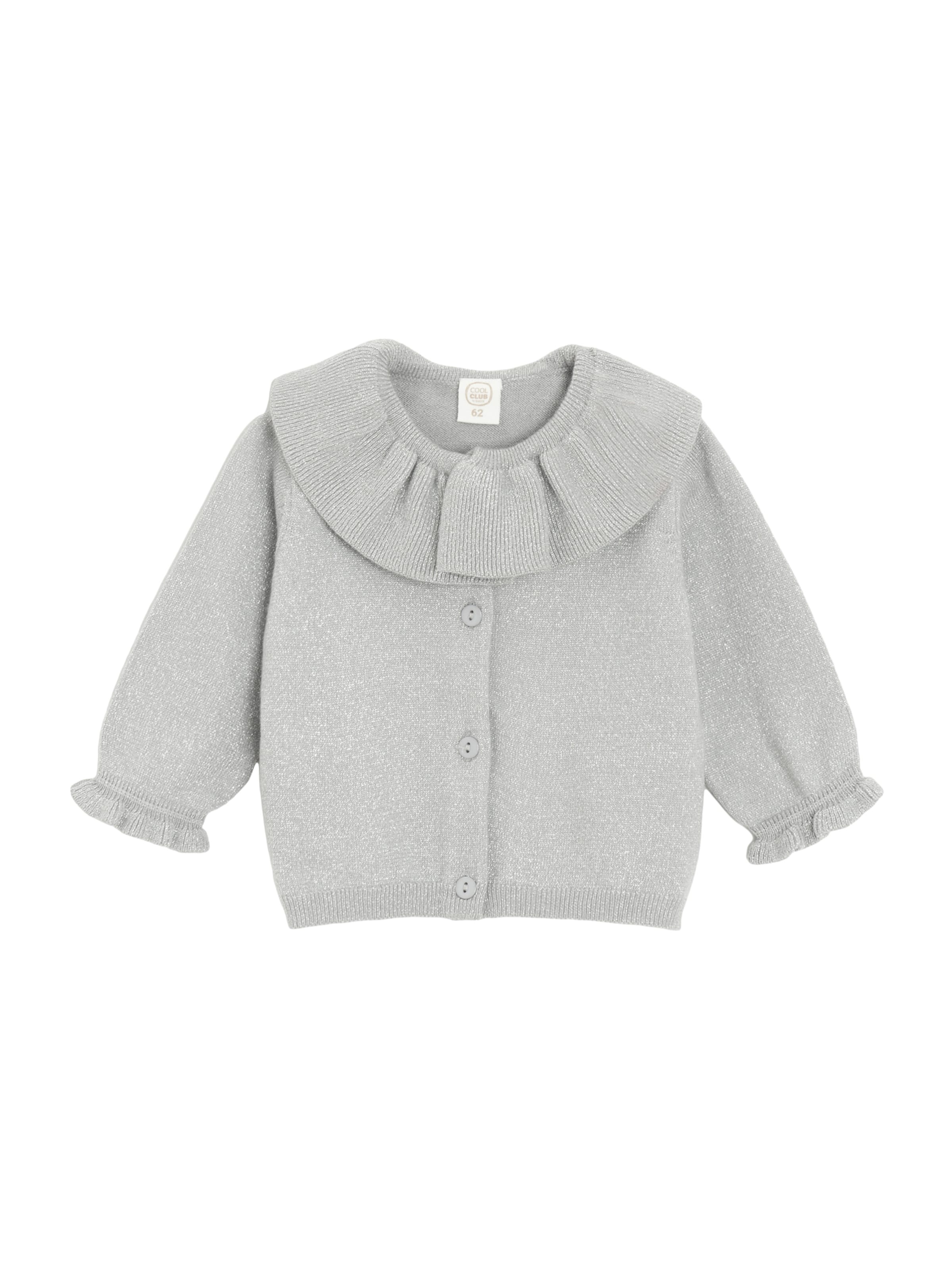 Cool Club Кофта на молнии в Серый: спереди