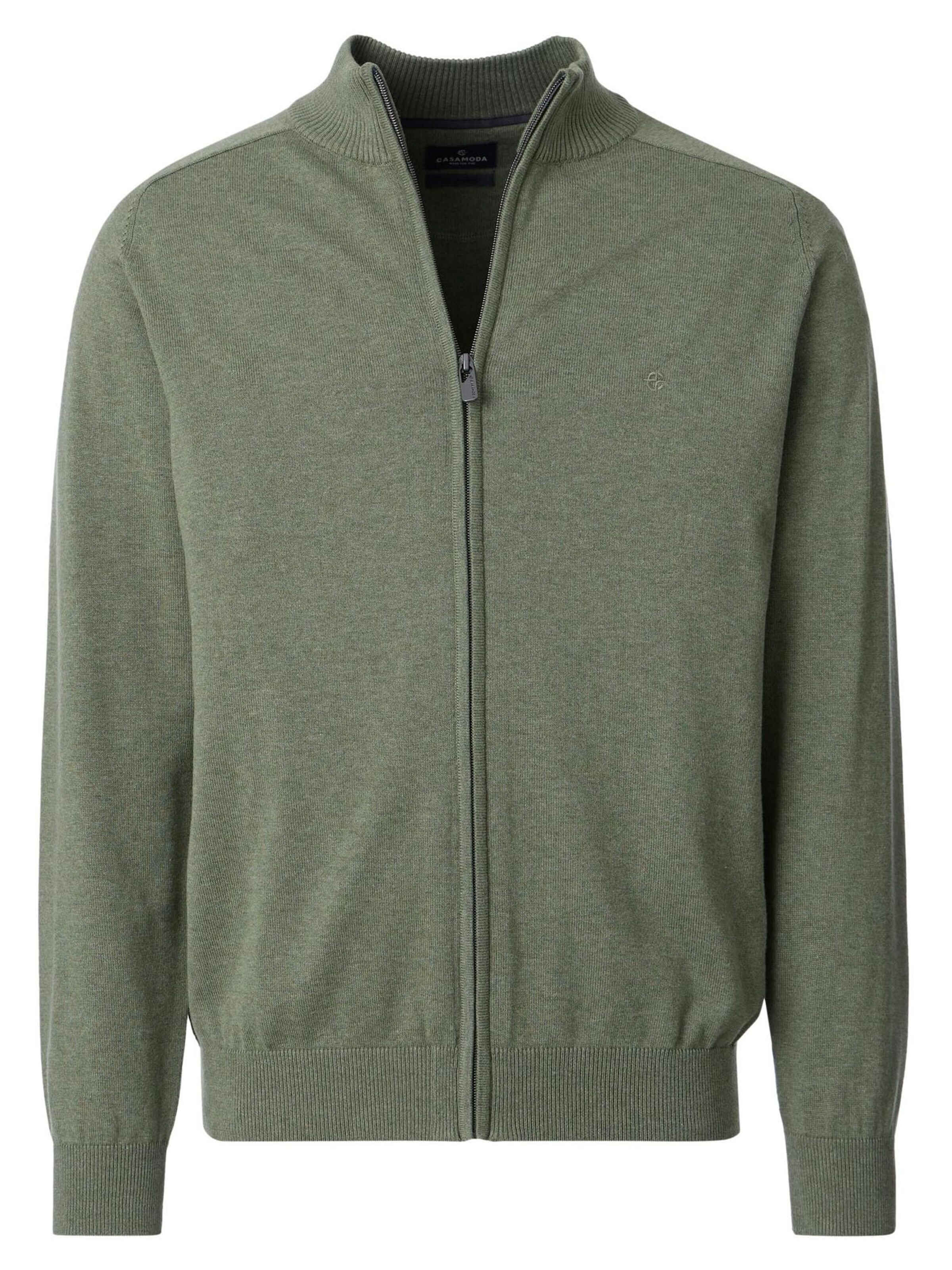 CASAMODA Knit cardigan 'Basic' in M in Green, Item view