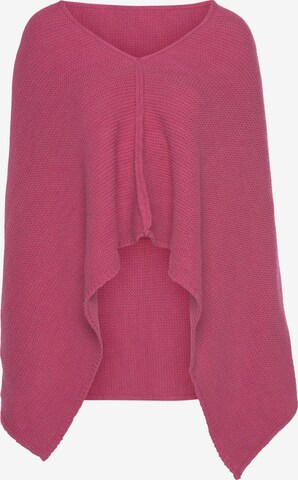 LAURA SCOTT Cape in Pink: front