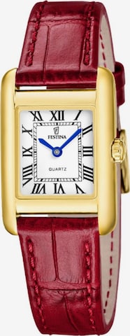 FESTINA Analoguhr in Rot: Vorderseite