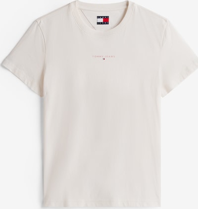 Marškinėliai 'LINEAR' iš Tommy Jeans, spalva – šviesiai raudona / balta, Prekių apžvalga