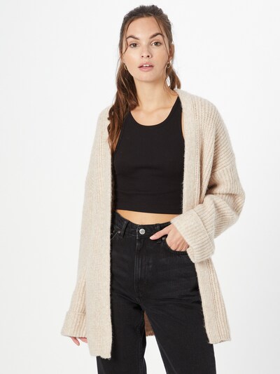 ABOUT YOU Knit Cardigan 'Laura' in Cream, View model