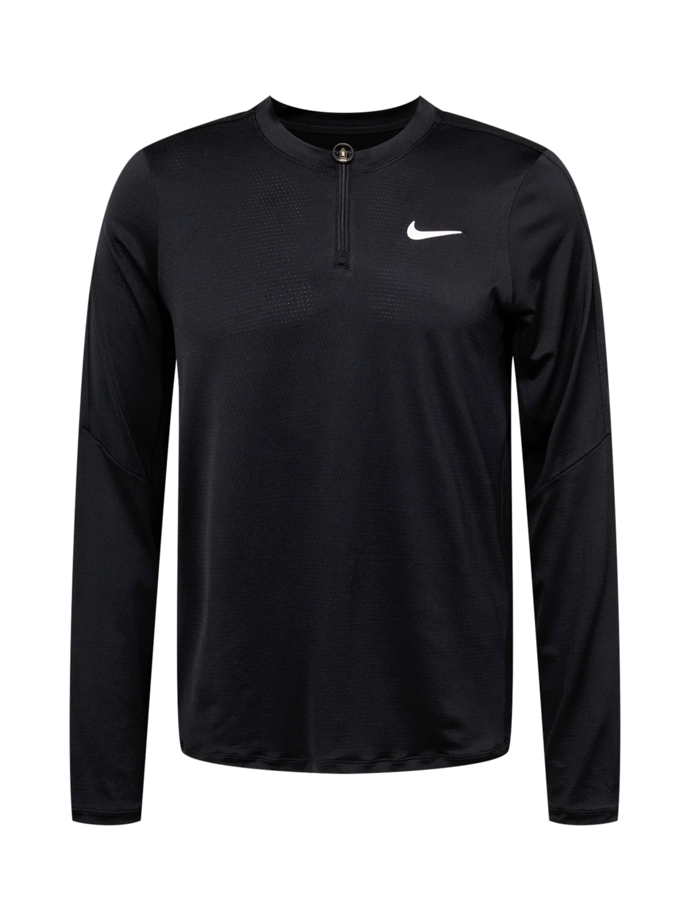 NIKE Sportshirt 'Court Advantage' in schwarz / weiß, Produktansicht