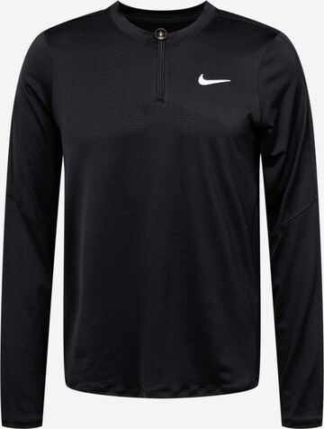 T-Shirt fonctionnel 'Court Advantage' NIKE en noir : devant