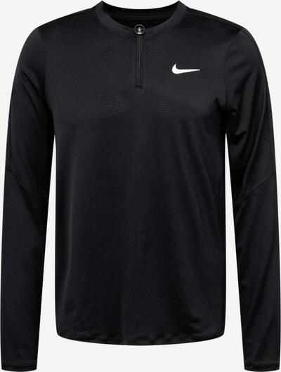 NIKE Sportshirt 'Court Advantage' in schwarz / weiß, Produktansicht