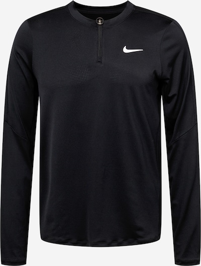 NIKE Performance Shirt 'Court Advantage' in Black / White, Item view