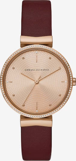 ARMANI EXCHANGE Uhr in rosegold / rot, Produktansicht