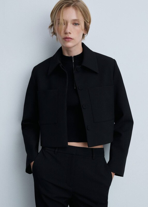 MANGO Blazer 'Madison' in Black