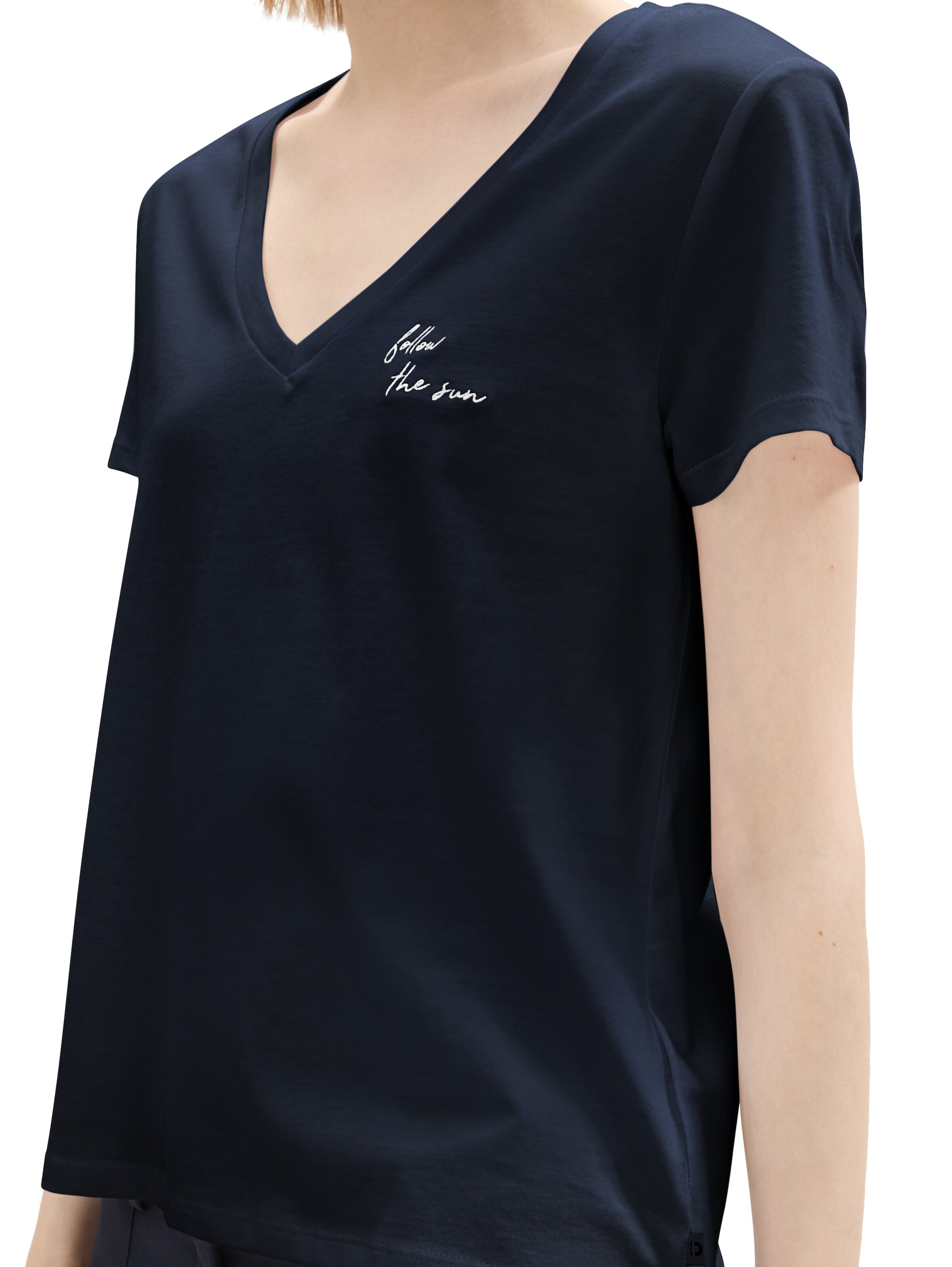 TOM TAILOR DENIM Tričko - Modrá