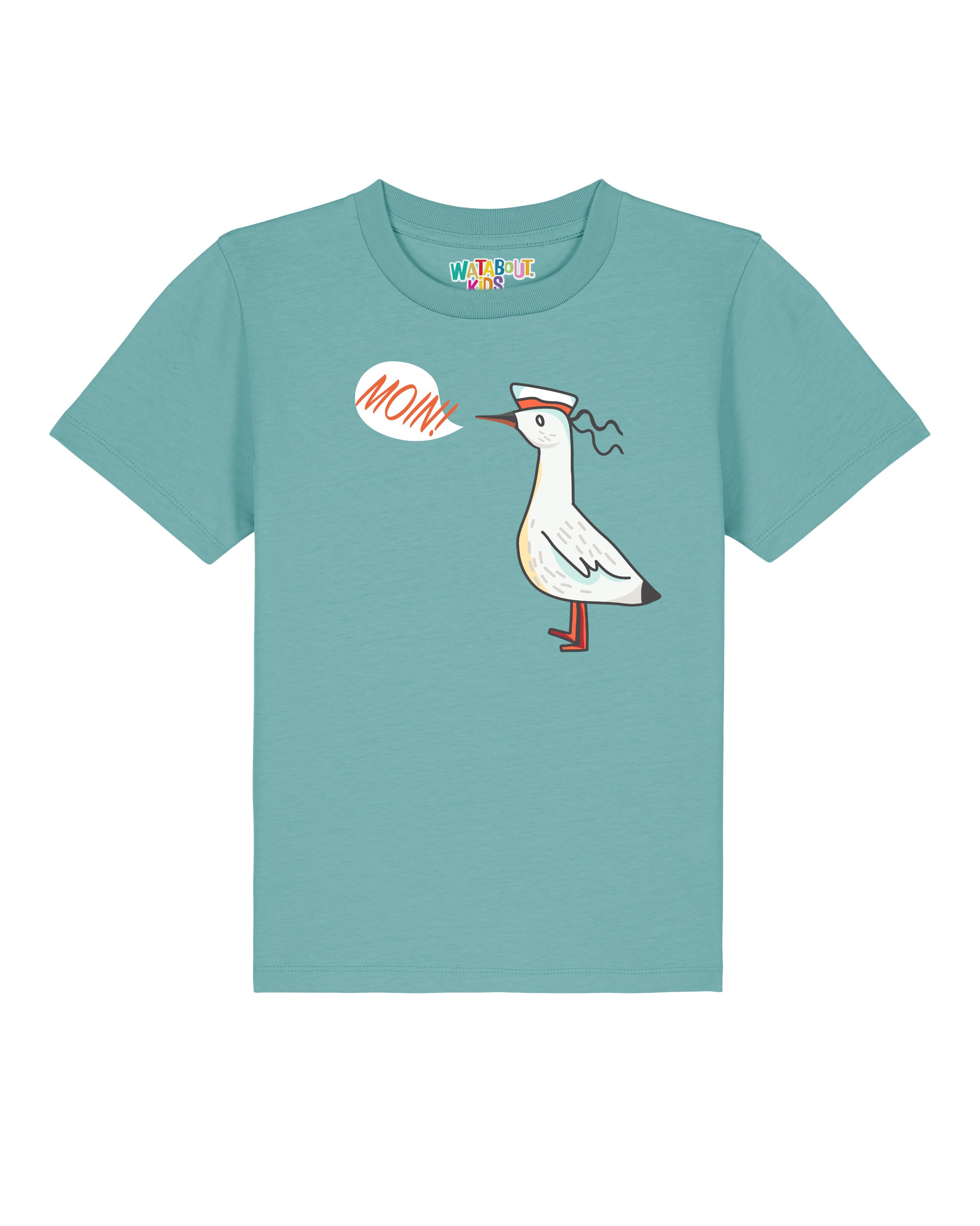 T-Shirt 'Moin Seagull' watabout.kids en bleu : devant