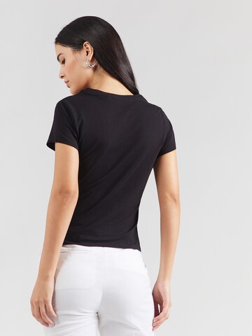 GUESS Majica 'LEOPARDTINI' | črna barva