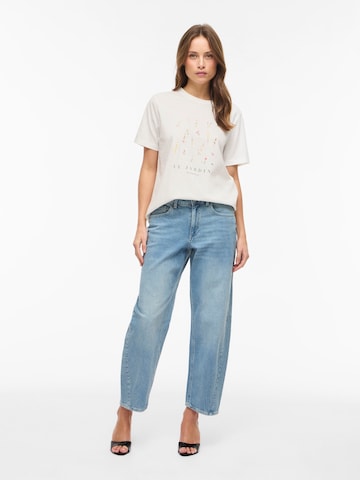 Tricou 'VISYBIL GARDEN' de la VILA pe alb