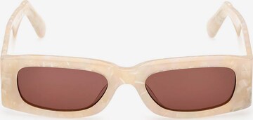 Occhiali da sole di GCDS in beige: frontale