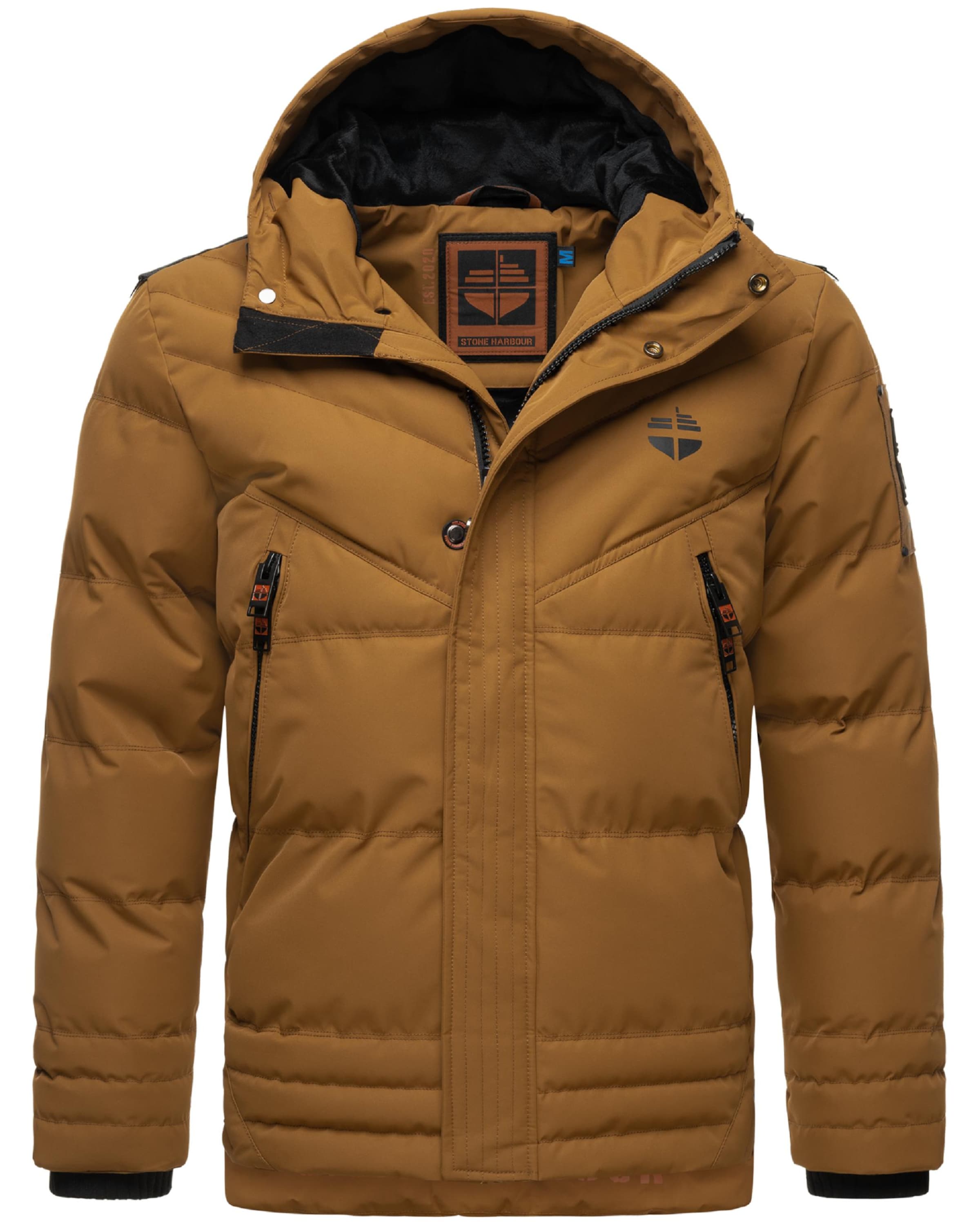 STONE HARBOUR Χειμερινό μπουφάν 'Romaan' σε καφέ