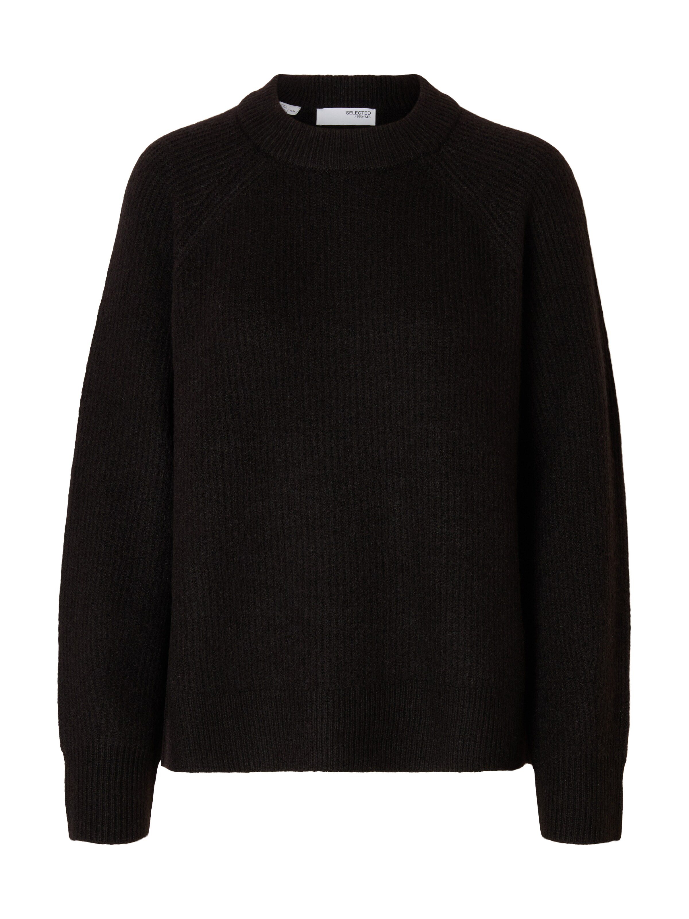 Pulover 'SLWLULU' de la SELECTED FEMME pe negru: față