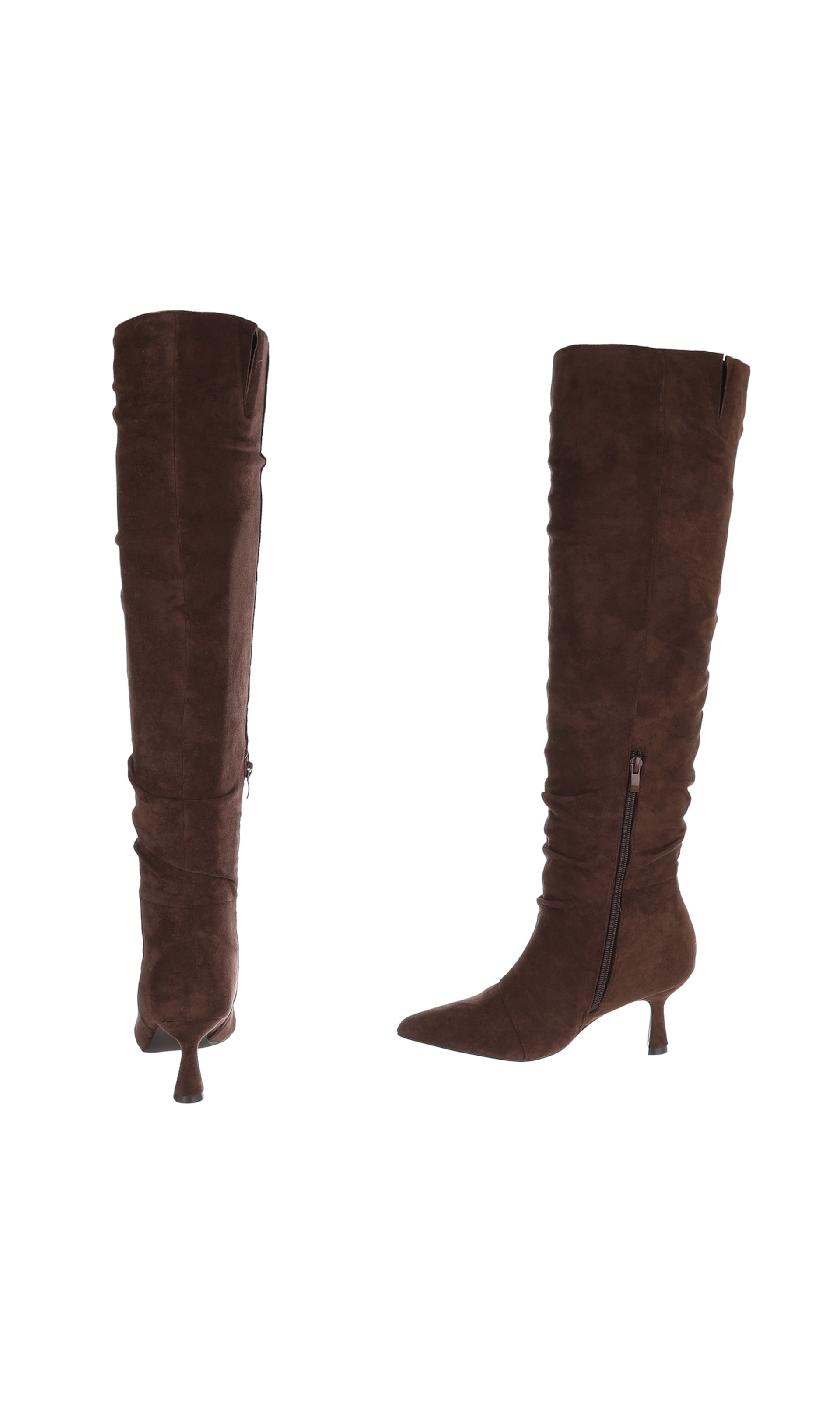 Ital-Design Overknees in Braun