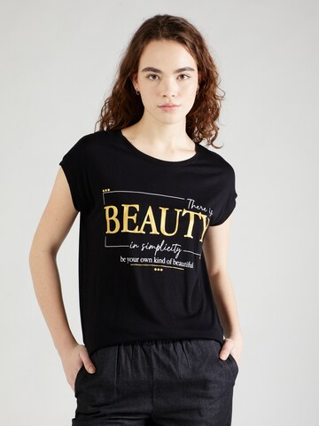 T-shirt Sublevel en noir : devant