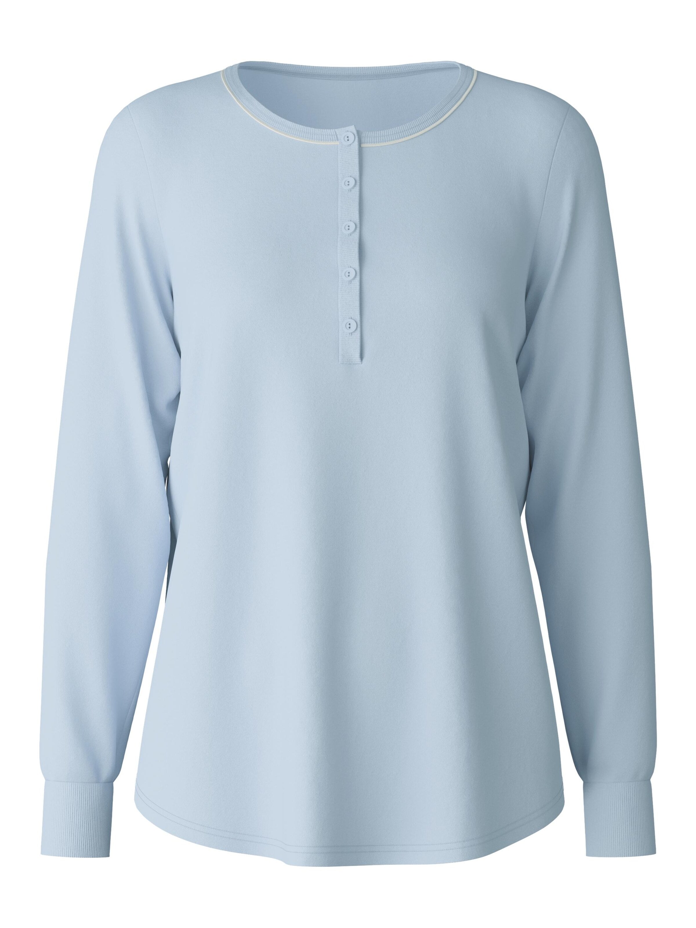 CALIDA Slaapshirt 'Favourites Cats' in Blauw: voorkant