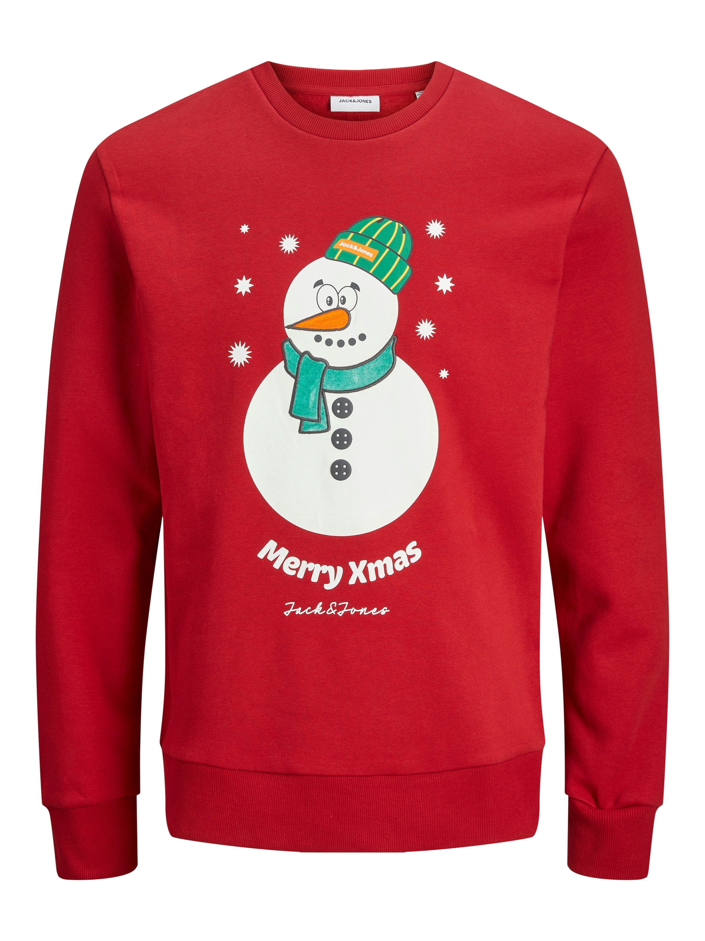 JACK & JONES Sweatshirt 'JJXmas Jolly' in Red: front