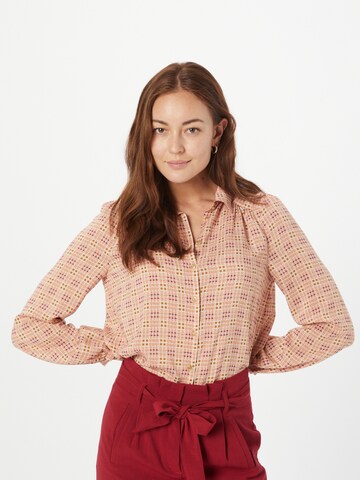 King Louie Bluse 'Carina' in Beige: Vorderseite