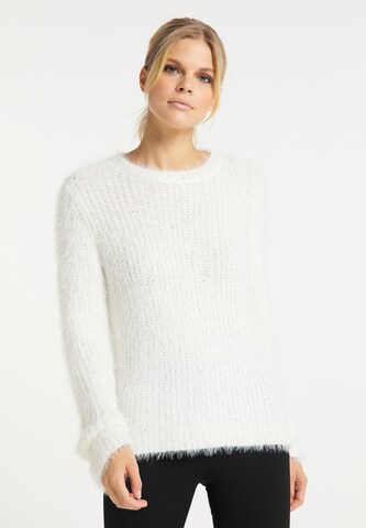 usha WHITE LABEL Pullover in Weiß: predná strana