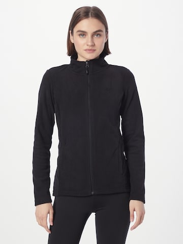 4F Athletic Fleece Jacket in Black: front