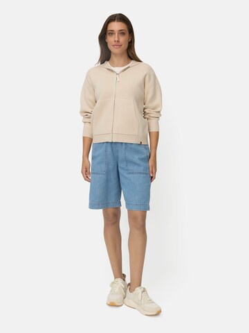 CAMEL ACTIVE Strickjacke mit Kapuze in Beige
