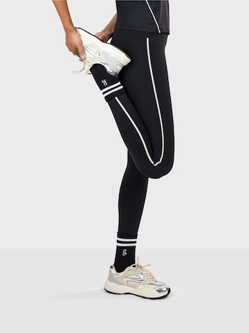 Gisela Skinny Leggings i sort: side