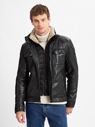 Gipsy by Mauritius Lederjacke ' ' in Schwarz: Vorderseite