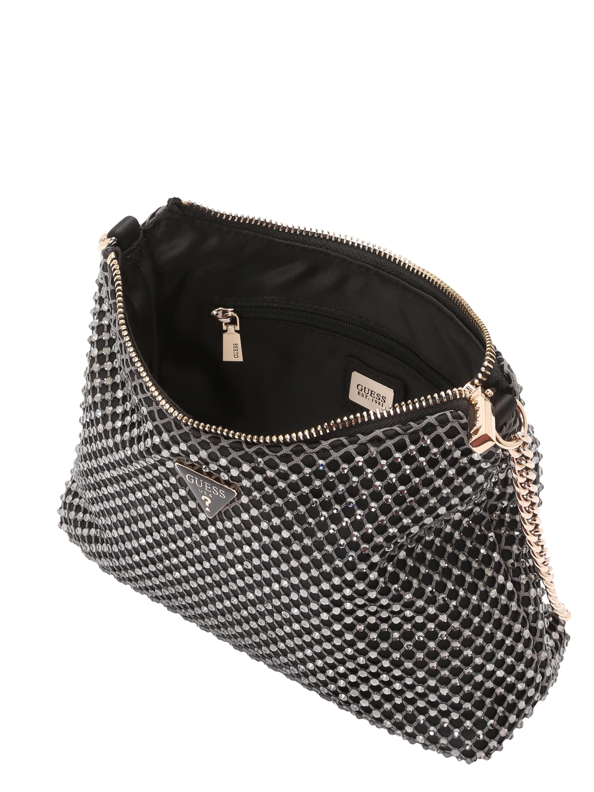 GUESS Torba za čez ramo 'Zalina' | siva barva