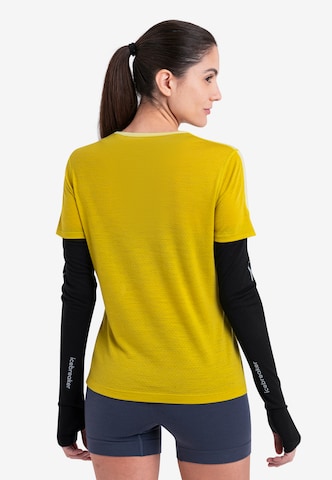 ICEBREAKER - Camisa funcionais 'Energy Wind' em amarelo