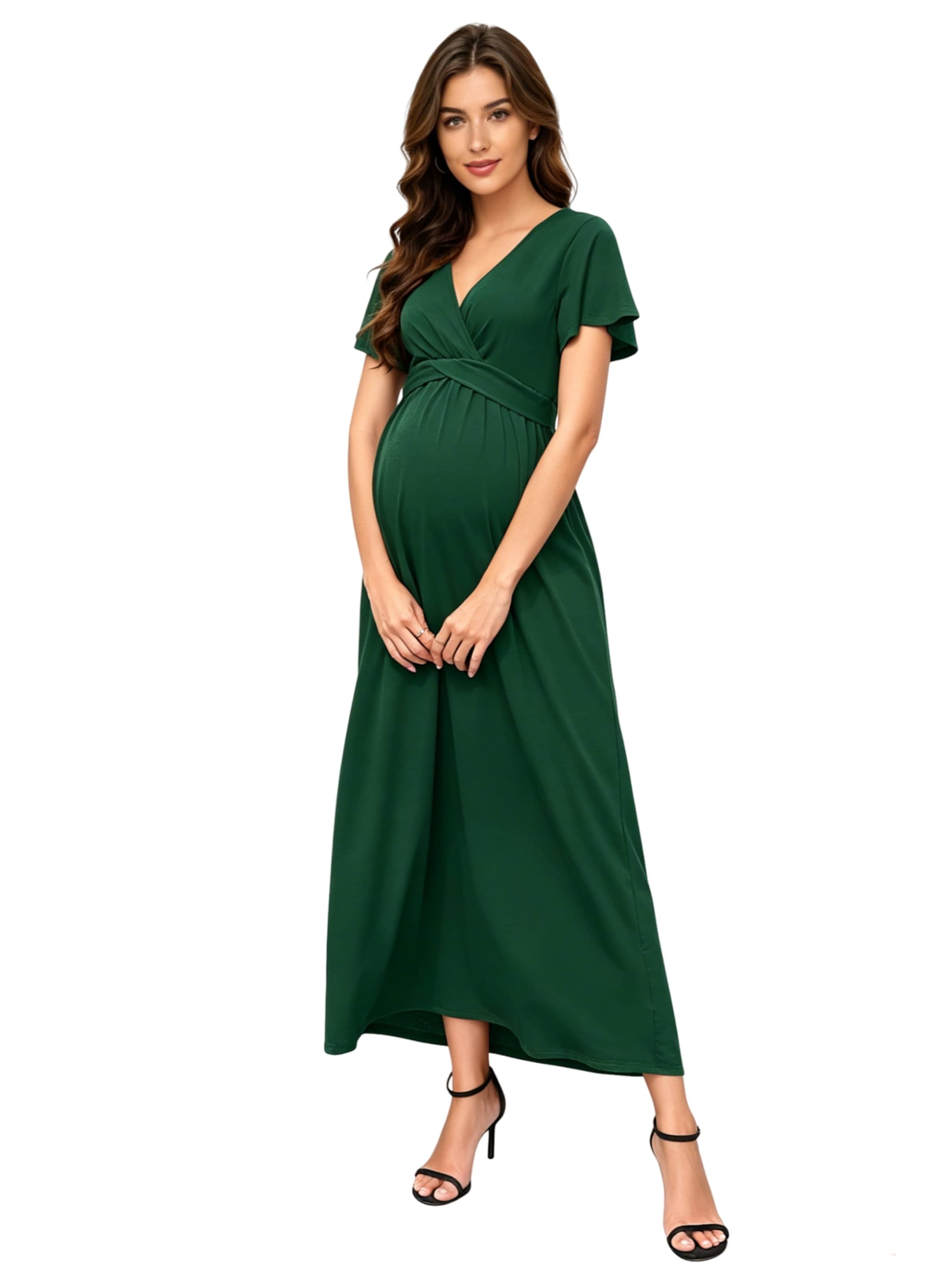 KoJooin Dress in Green: front