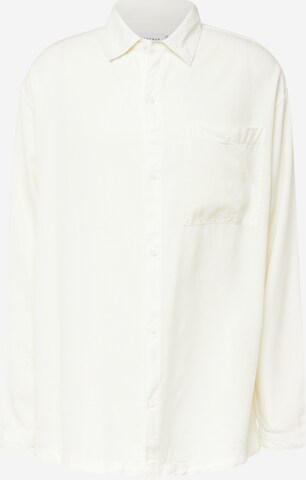 TOPMAN Comfort fit Button Up Shirt in Beige: front