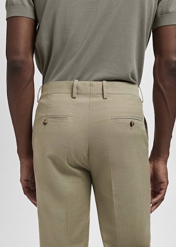 MANGO MAN Slimfit Hose 'Milan' in Grün
