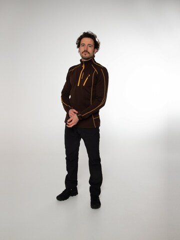 PROTEST Sportsweatshirt 'HUMANS' in Braun