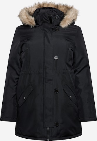 Vero Moda Curve Zimska jakna | črna barva: sprednja stran