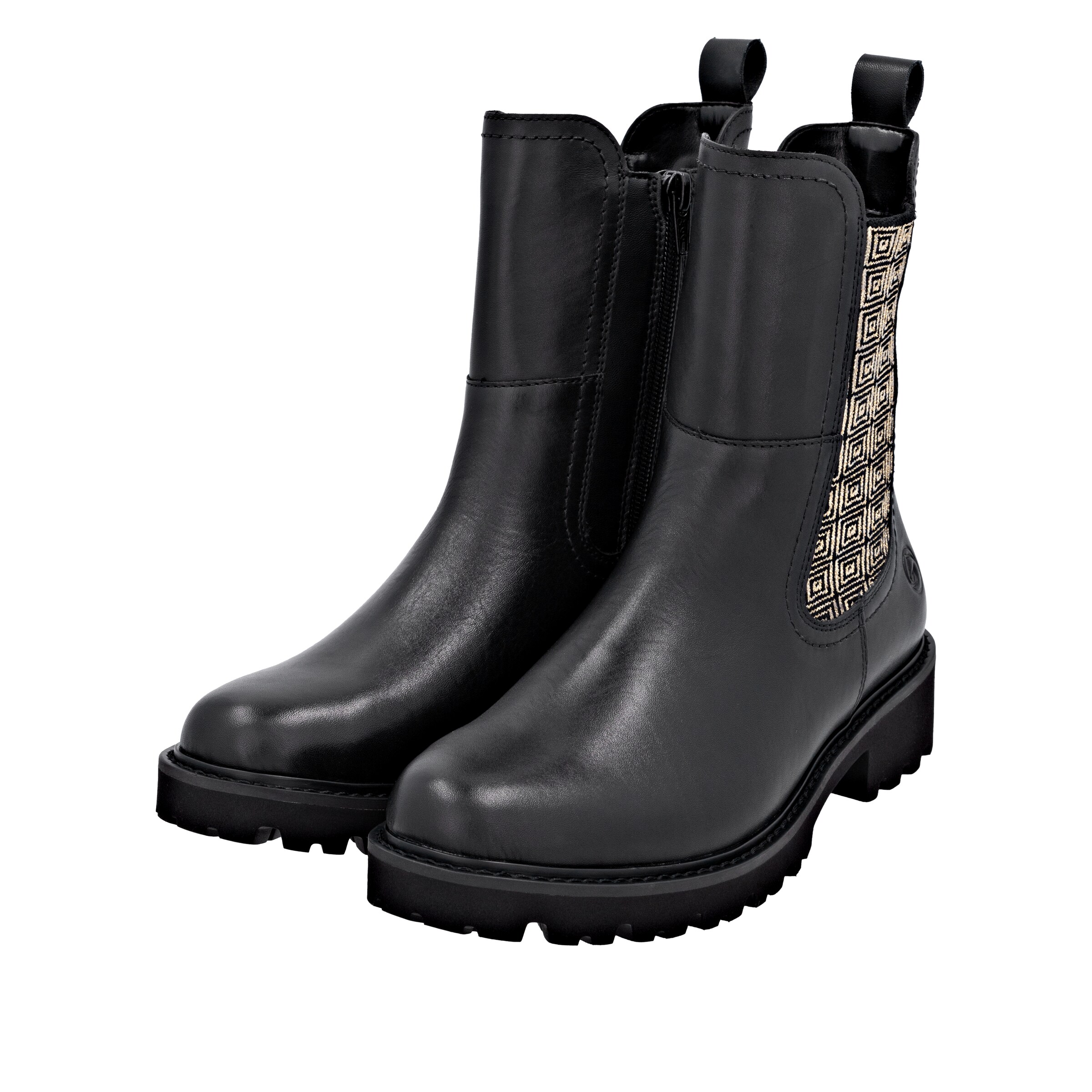 REMONTE Enkellaarsjes in Zwart