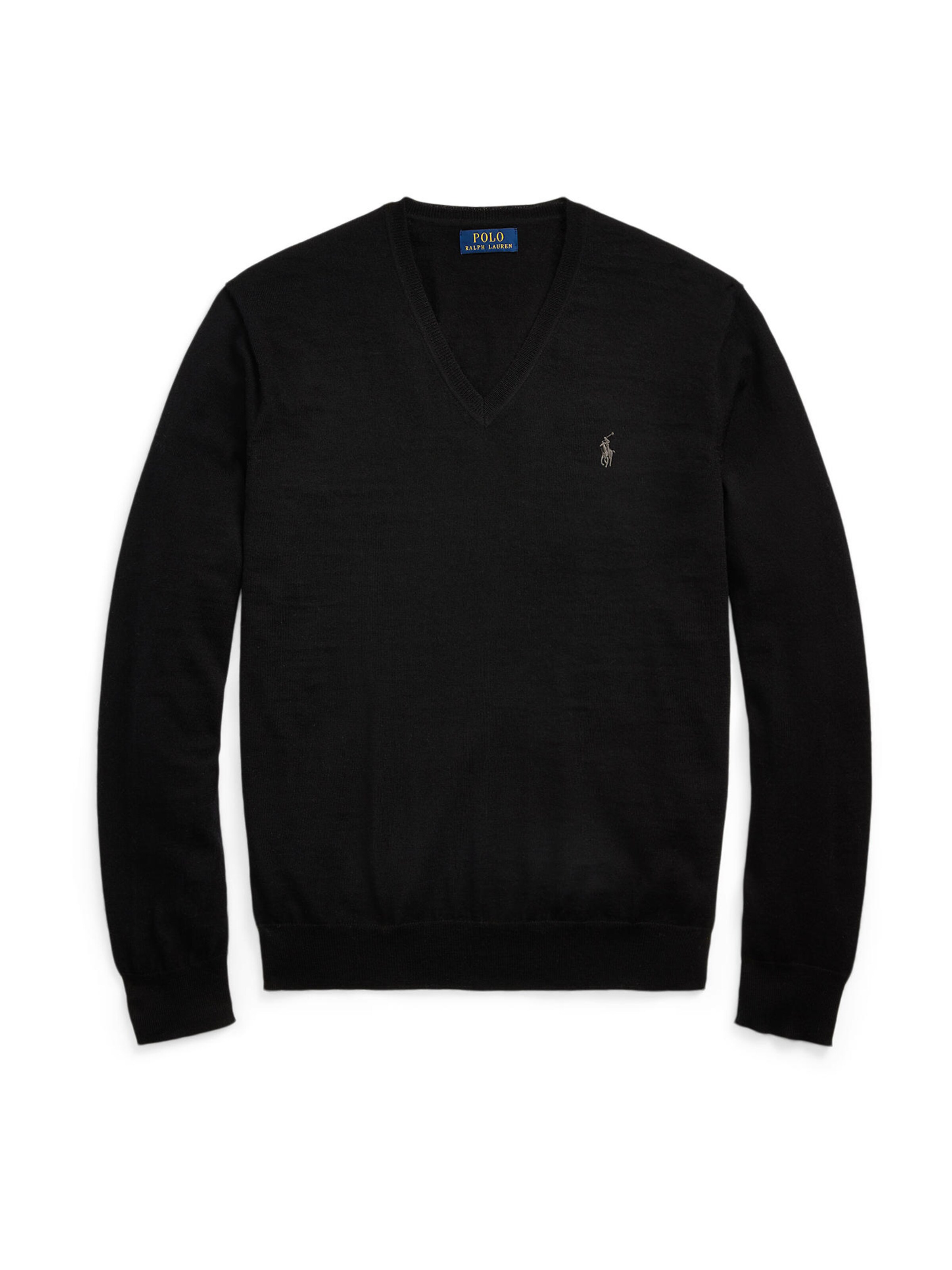 Polo Ralph Lauren Pull-over en S en noir, Vue avec produit