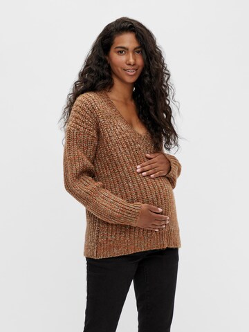MAMALICIOUS Pullover 'Lima' in Grün: Vorderseite