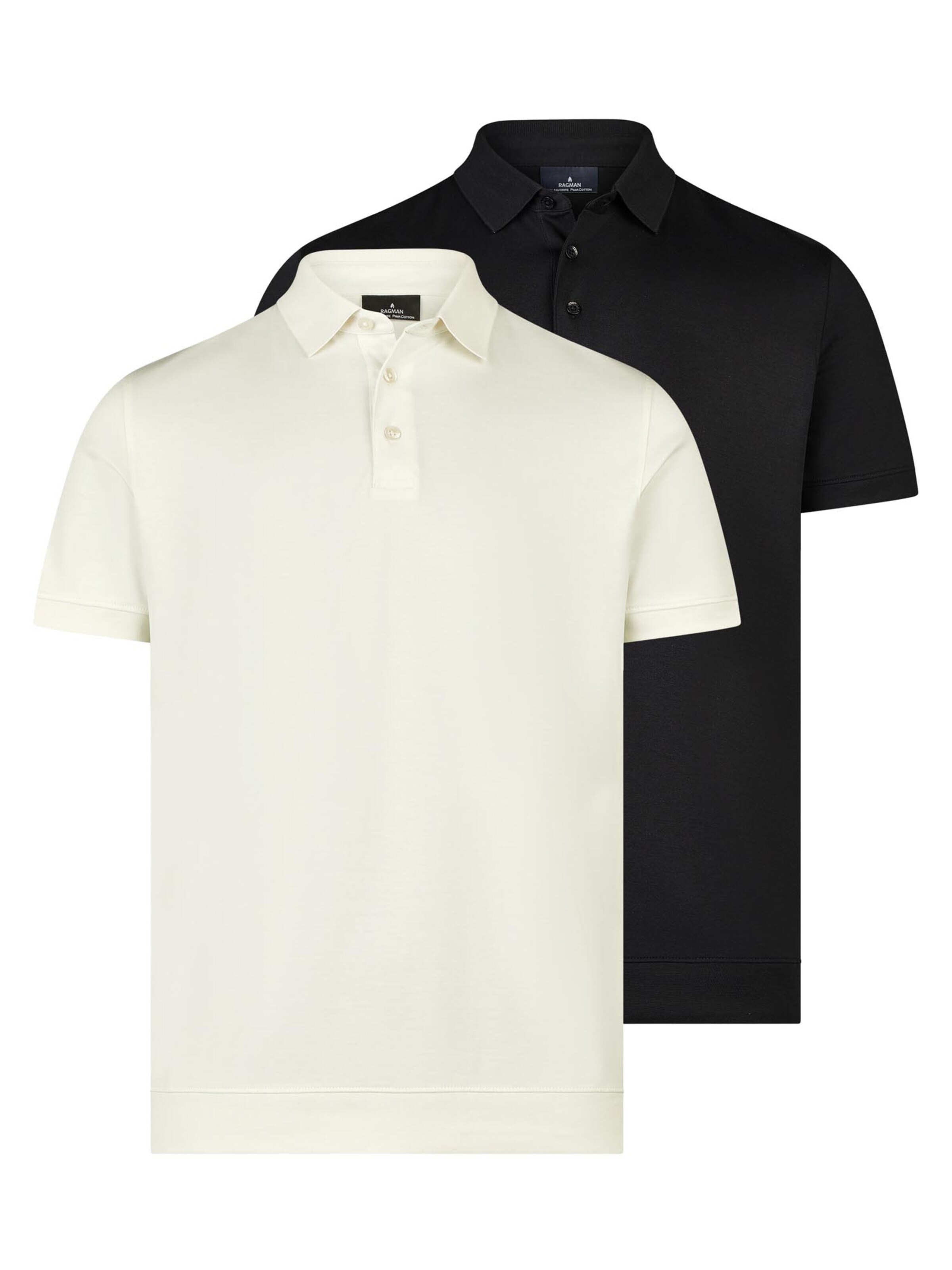 Ragman Shirt 'Basic' in Black: front