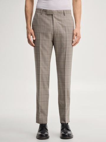 JOOP! Slim fit Trousers with creases in Beige: front