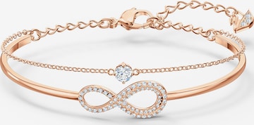 Bracelet 'Infinity' Swarovski en or : devant