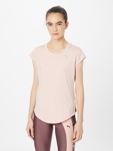 PUMA Λειτουργικό μπλουζάκι σε ροζ: μπροστά