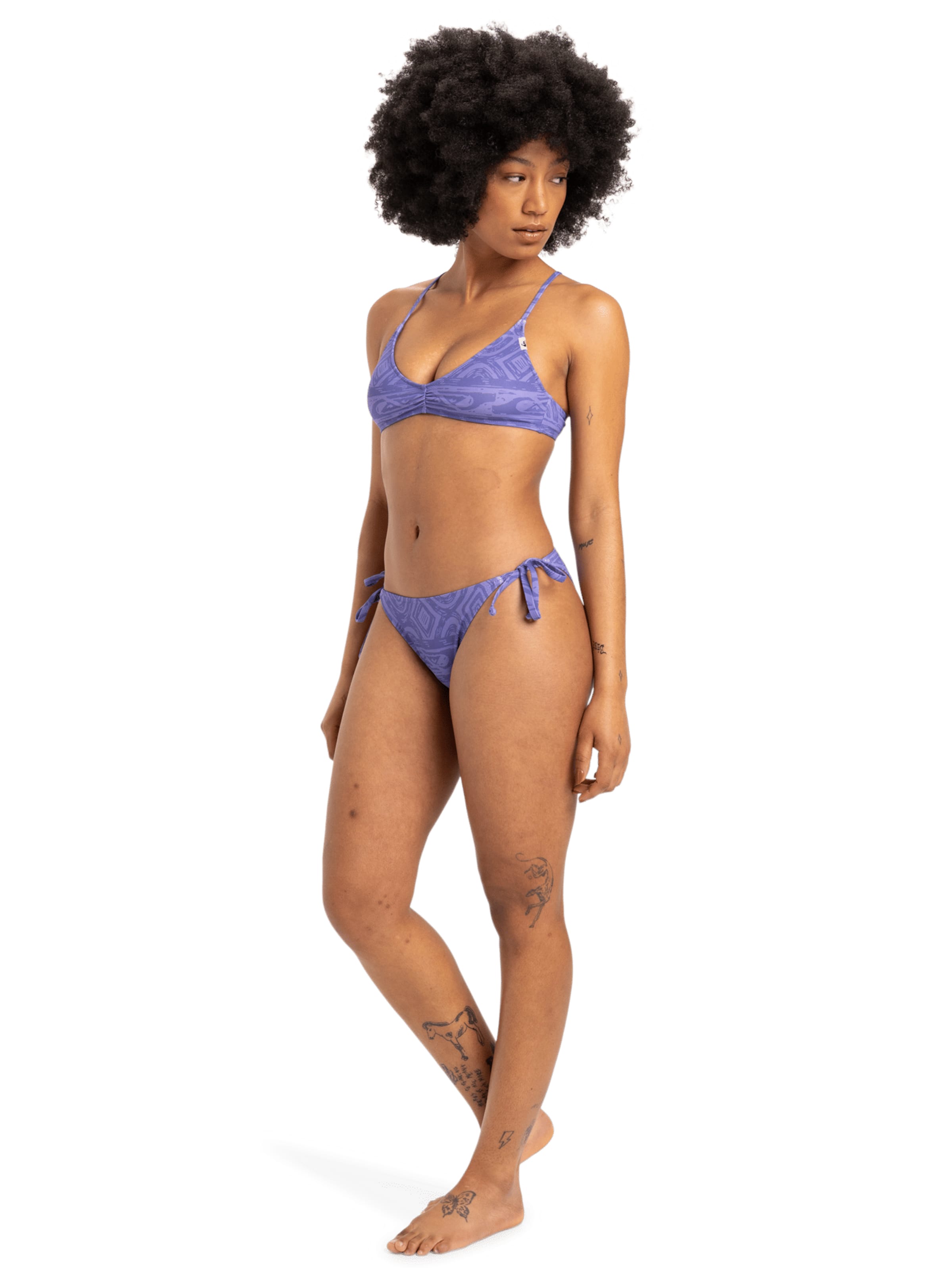 QUIKSILVER Bikinihose 'Clickity Clack' in Lila