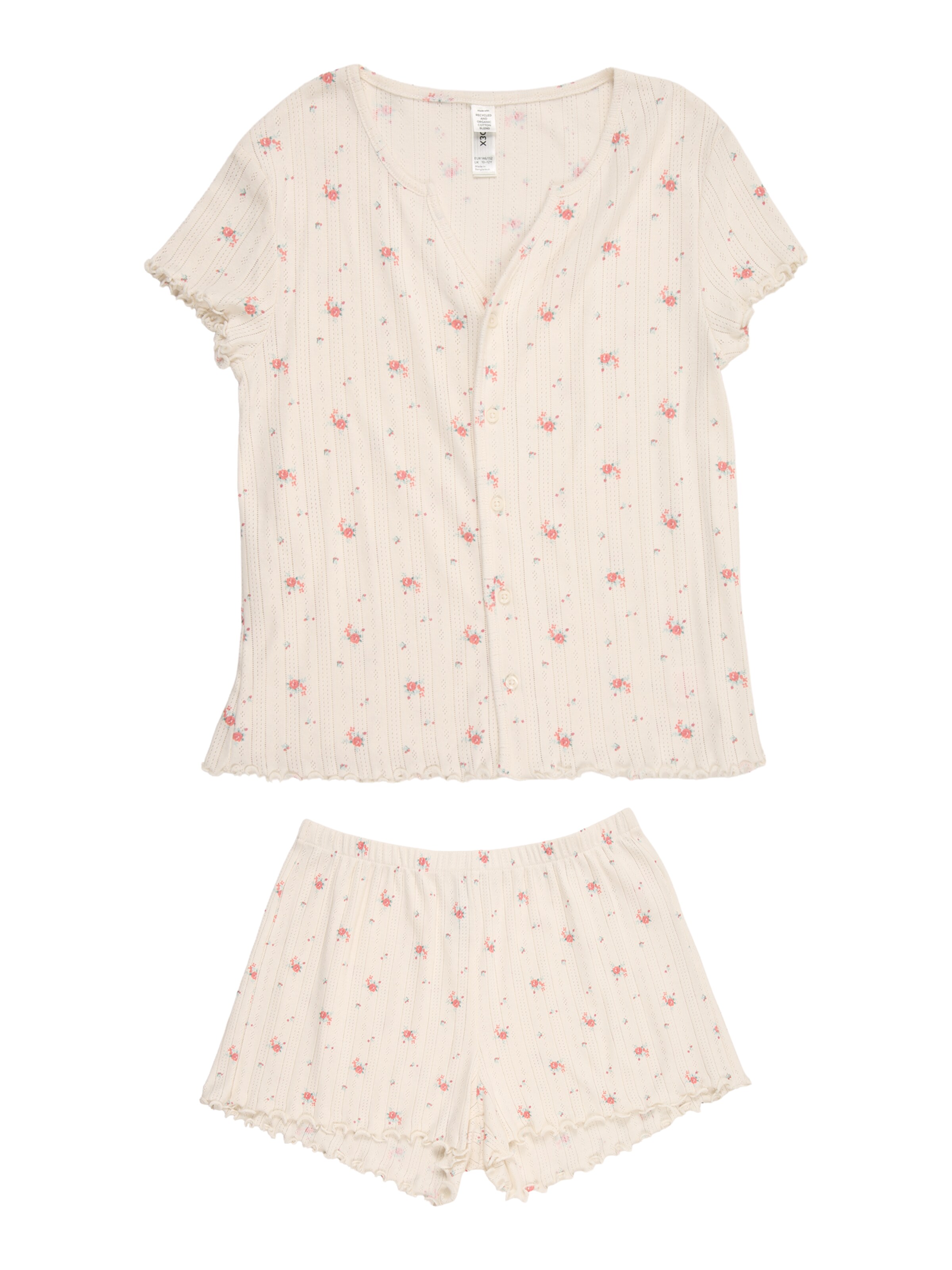 Lindex Πιτζάμα σε λευκό: μπροστά