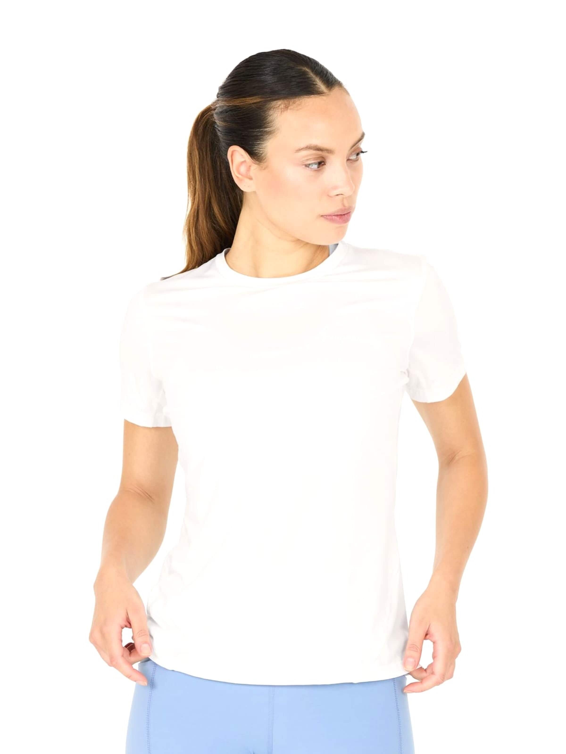 ENDURANCE Funktionsbluse 'Nan W SS Tee' i hvid: forside