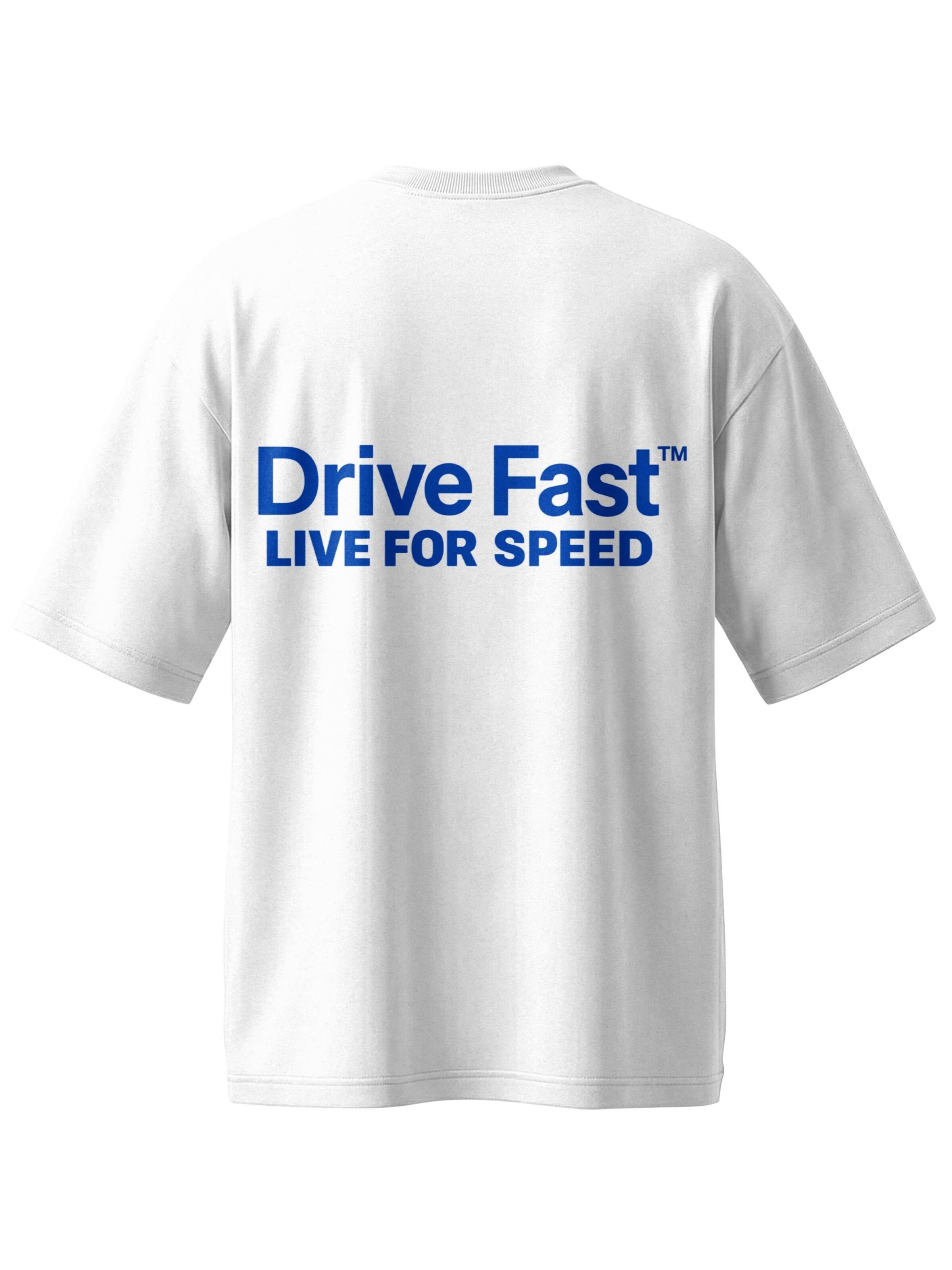 DriveFastDieYoung Shirt 'Speed' in White