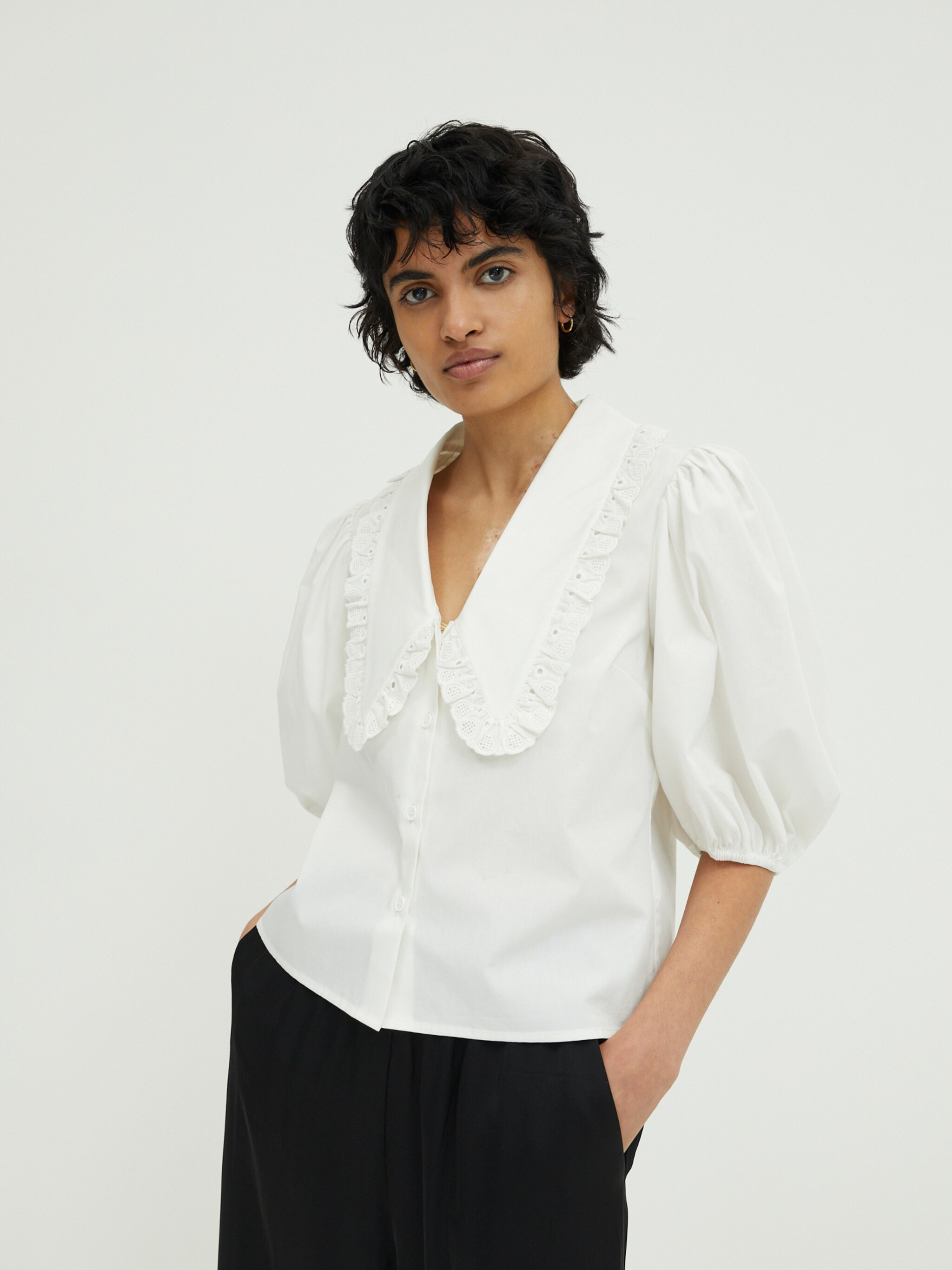 EDITED Producten Blouse 'Adele' Wit