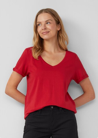 s.Oliver Shirt in Rood: voorkant